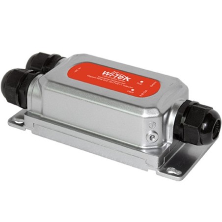 Wi-Tek Outdoor-PoE-Extender, 2 PoE out, 1 PoE in, IP68, Desktop, Wand