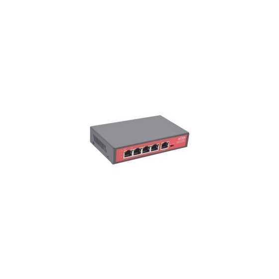 Wi-Tek PoE-Extender, 4 PoE out, 1 PoE in, 250 m, Desktop, Wand