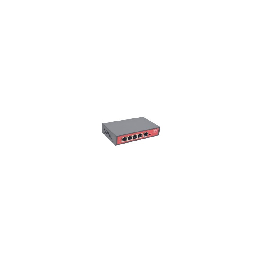Wi-Tek PoE-Extender, 4 PoE out, 1 PoE in, 250 m, Desktop, Wand