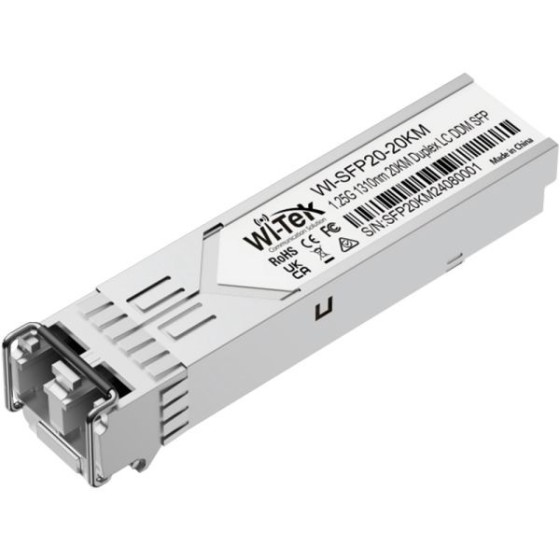 Wi-Tek SFP Single-mode-Modul, Transceiver, 20 km Reichweite