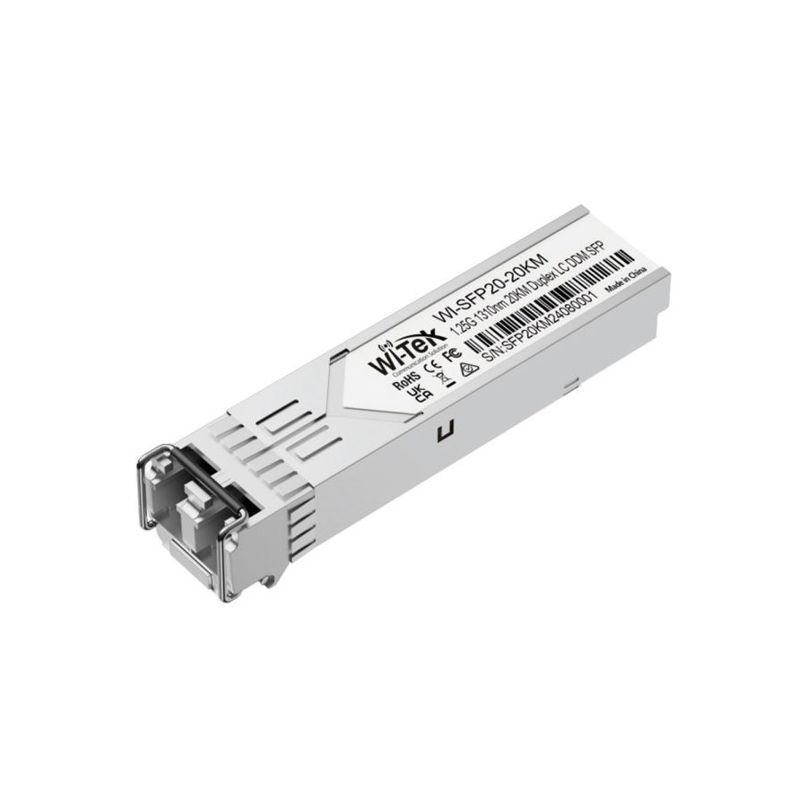 Wi-Tek SFP Single-mode-Modul, Transceiver, 20 km Reichweite