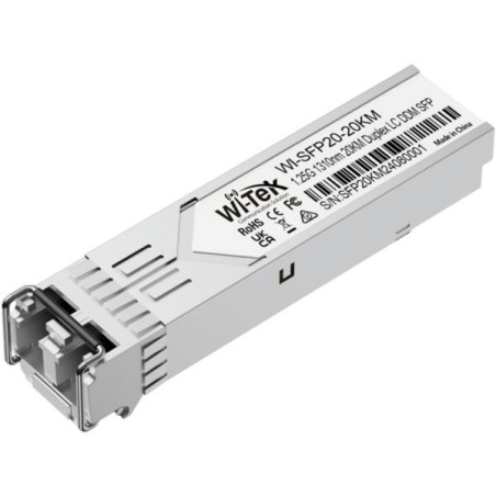 Wi-Tek SFP Single-mode-Modul, Transceiver, 20 km Reichweite