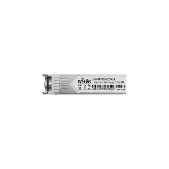Wi-Tek SFP Single-mode-Modul, Transceiver, 20 km Reichweite