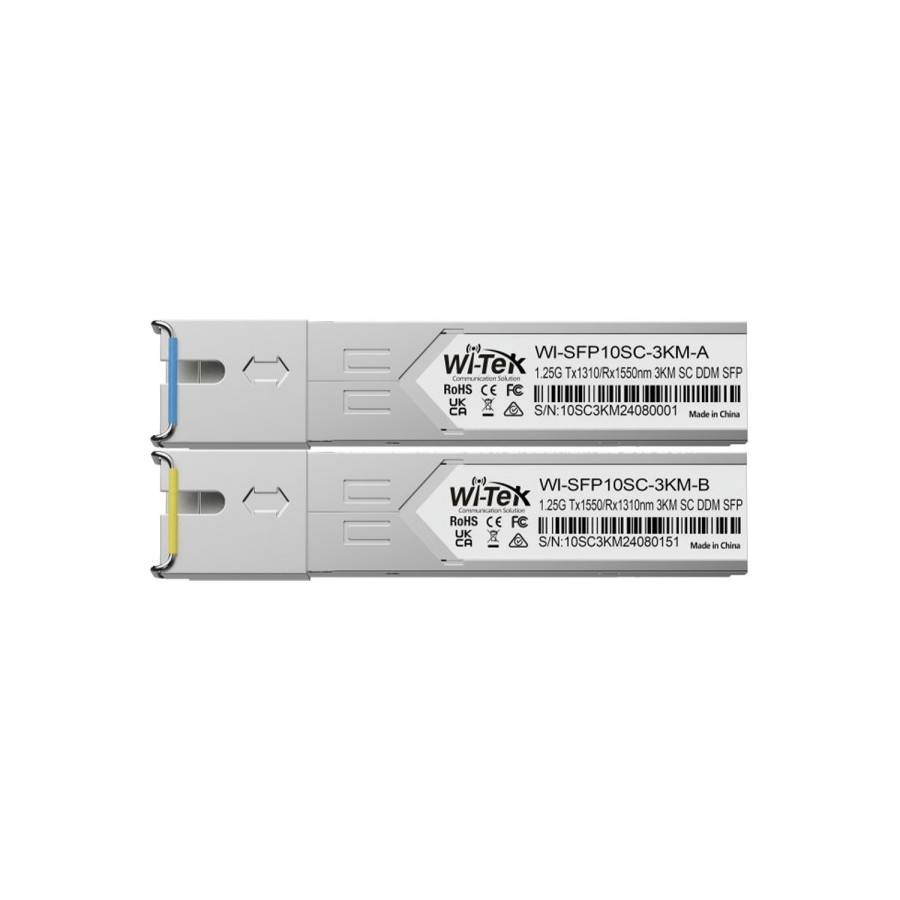 Wi-Tek SFP Single-mode-Modul-Set, 3 km Reichweite