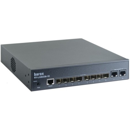 Barox Switch, 11 Ports, 8 Ports SFP, managed, 19" Rack
