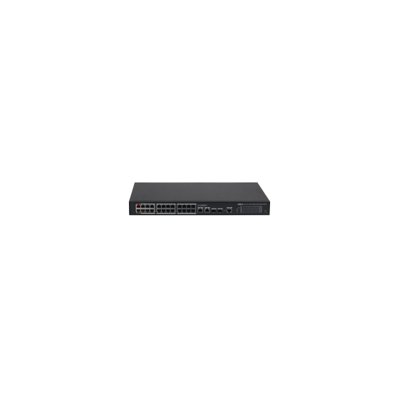 Dahua PoE-Switch, 28 Ports, 24 Ports PoE, 2 Ports SFP, 250 m, managed