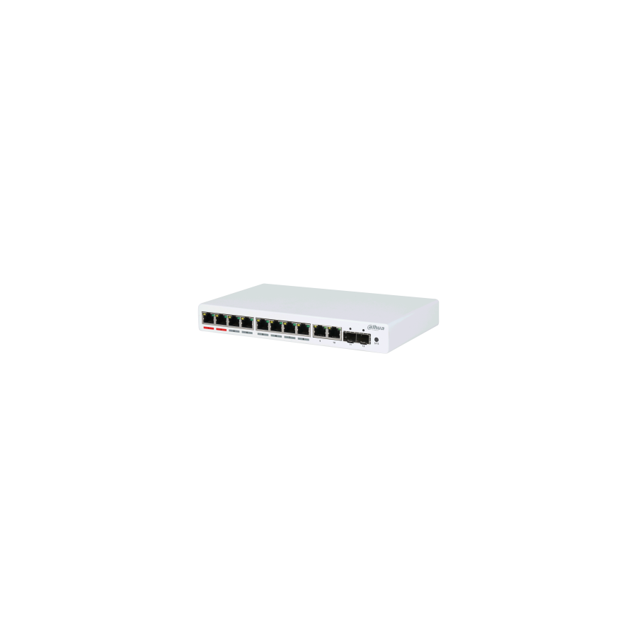 Dahua PoE-Switch, 12 Ports, 8 Ports PoE, 250 m, managed, Desktop