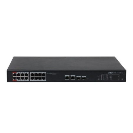 Dahua Switch, 18 Ports, 16 PoE, cloud managed