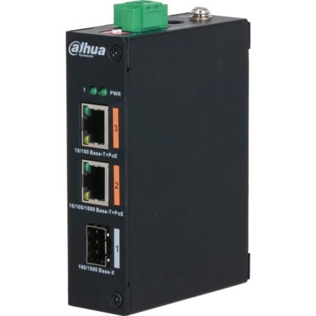 Dahua Switch, 2 Ports PoE, unmanaged, inkl. Netzteil