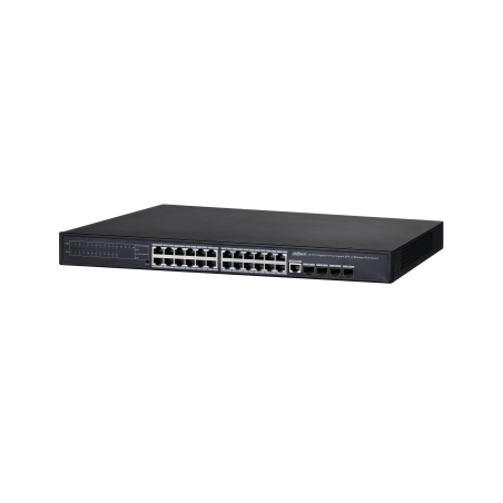 Dahua 24-Port PoE Switch, managed, 24x PoE-Ports, 370W
