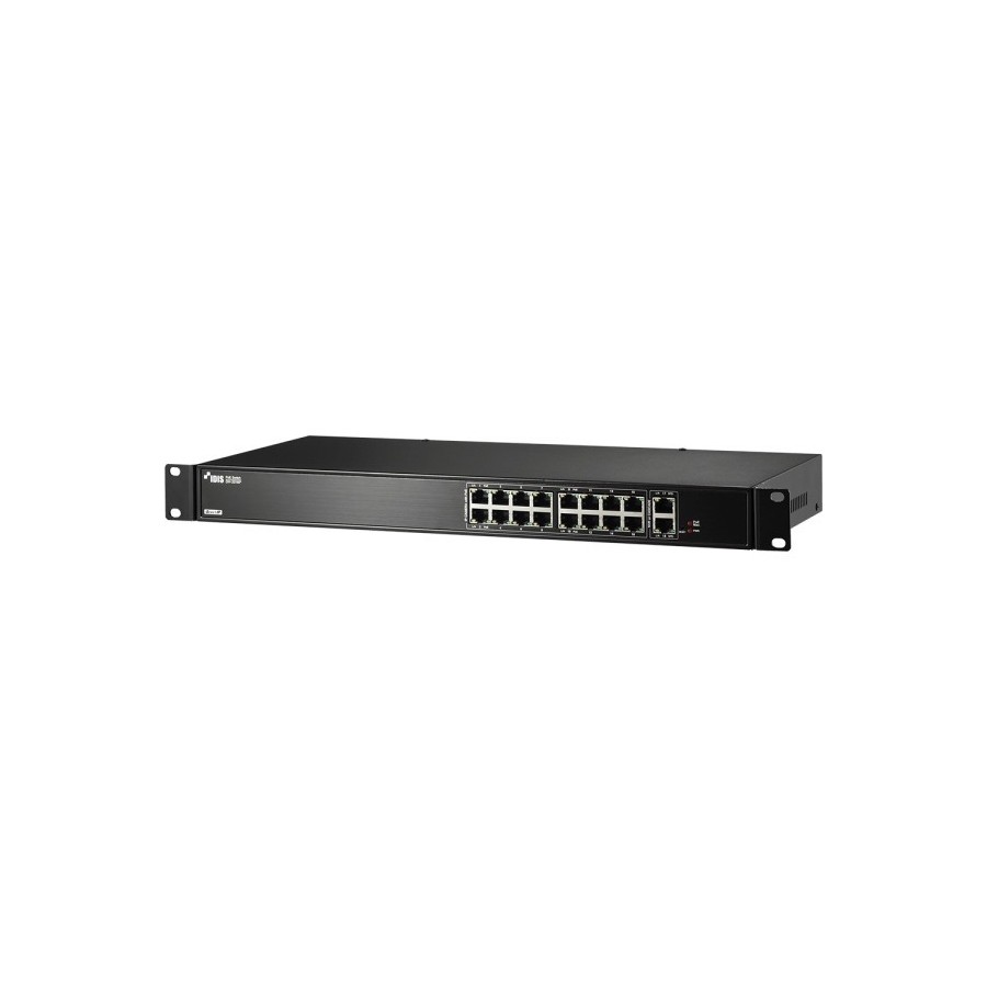 IDIS PoE-Switch, 18 Ports, 16 Ports PoE, NDAA, Rack