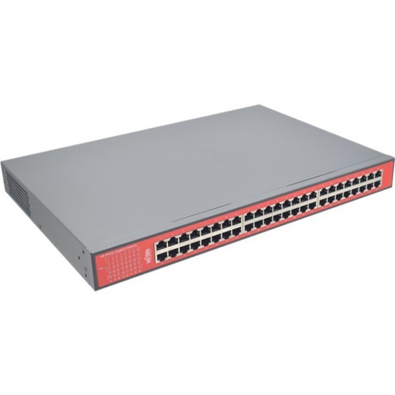 Wi-Tek PoE-Switch, 48 Ports PoE, unmanaged, Desktop, Rack