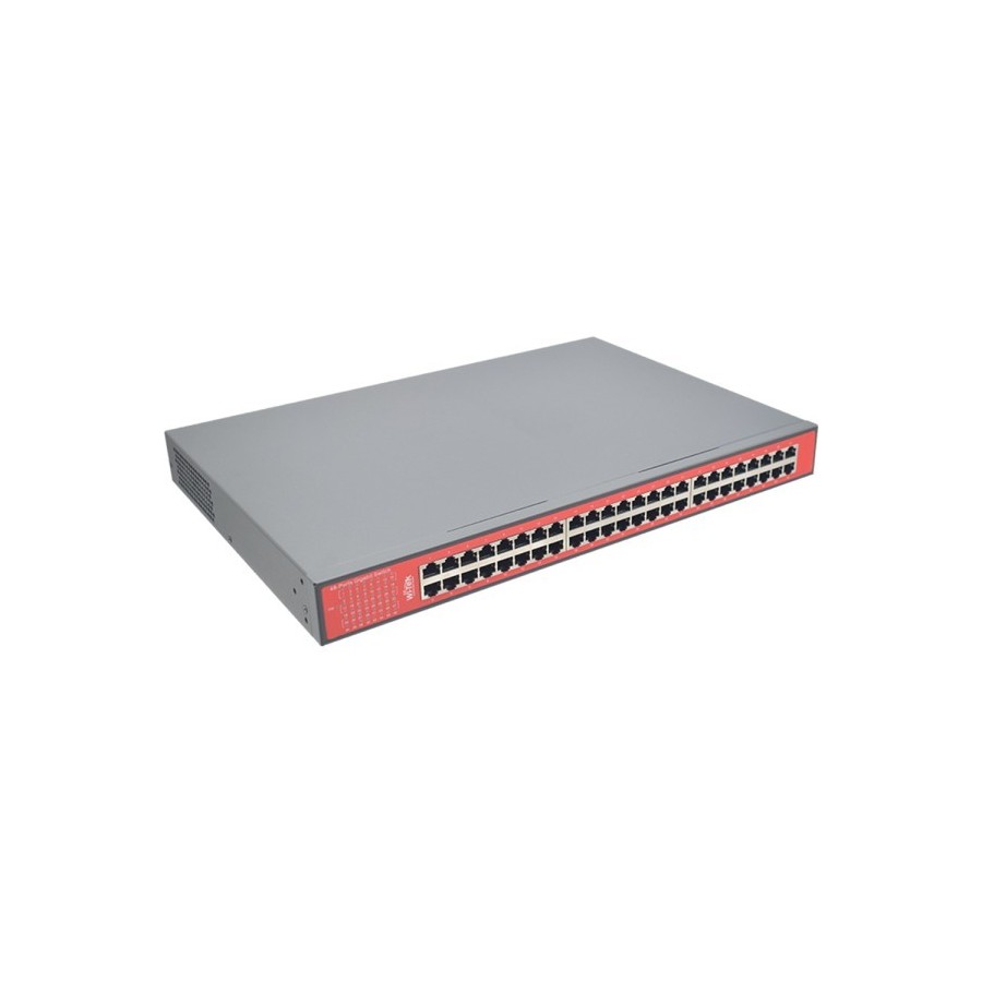 Wi-Tek PoE-Switch, 48 Ports PoE, unmanaged, Desktop, Rack