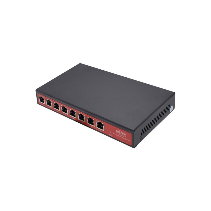 Wi-Tek PoE-Switch, 8 Ports PoE, Desktop