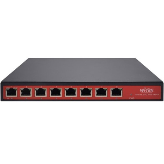 Wi-Tek PoE-Switch, 8 Ports PoE, Desktop