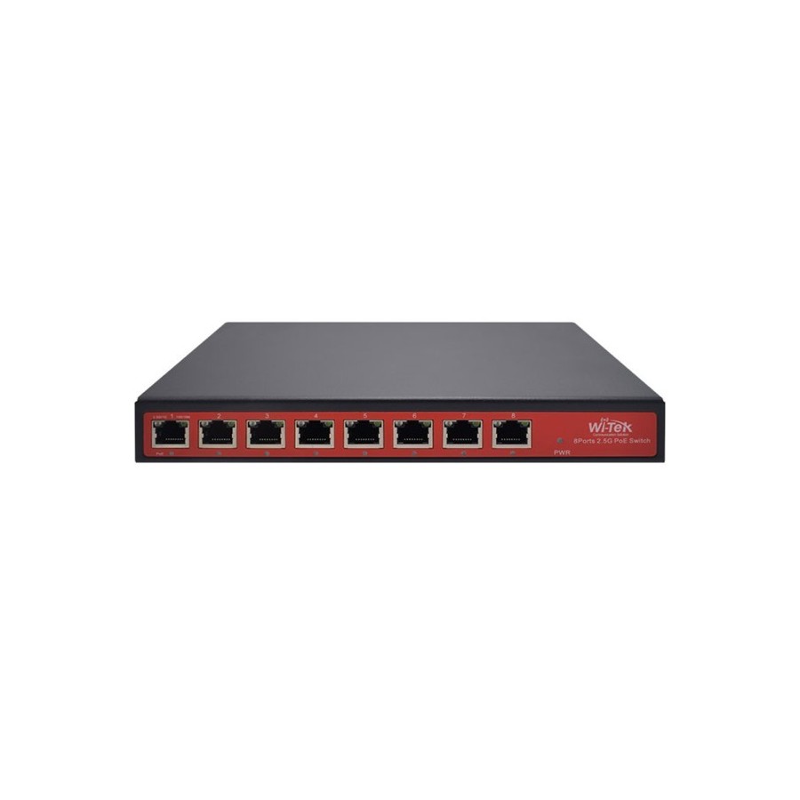 Wi-Tek PoE-Switch, 8 Ports PoE, Desktop
