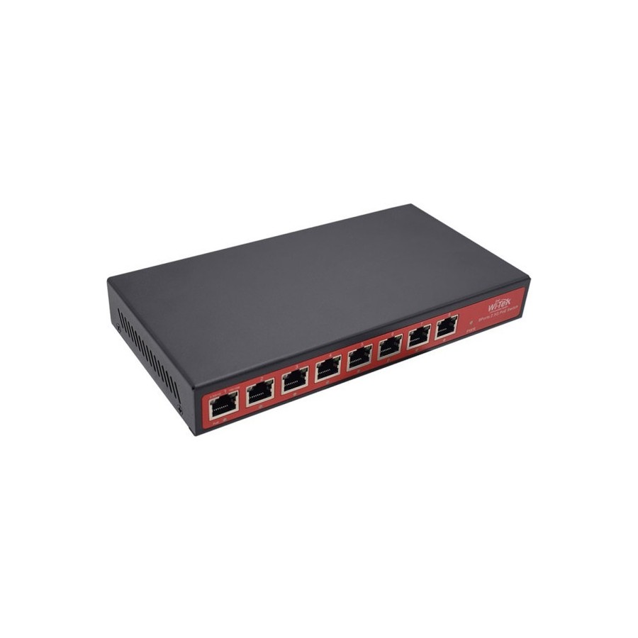 Wi-Tek PoE-Switch, 8 Ports PoE, Desktop
