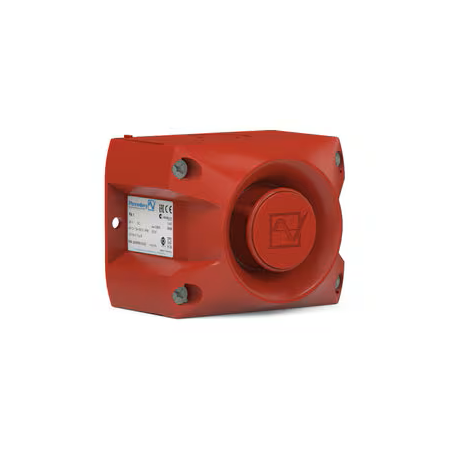 Akustischer Signalgeber PA 1, rot, 105 db(A) @ DIN-TON