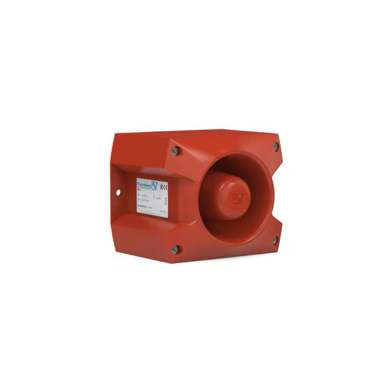 Akustischer Signalgeber PA 5, rot, 107 db(A) @ DIN-TON