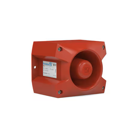 Akustischer Signalgeber PA 5, rot, 107 db(A) @ DIN-TON