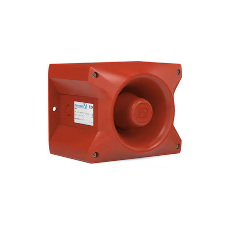 Akustischer Signalgeber PA 10, rot , 117 db(A) @ DIN-TON