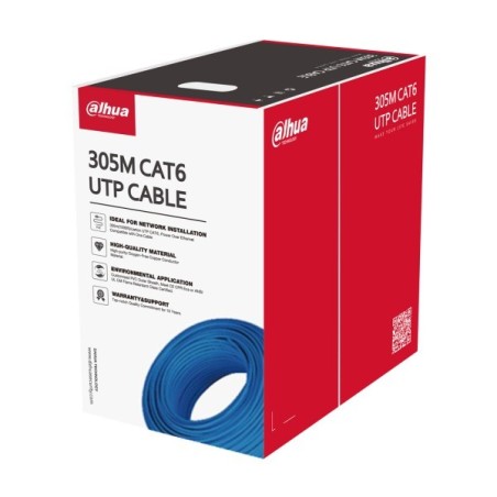 Dahua CAT6 UTP Kabel 305m, blau