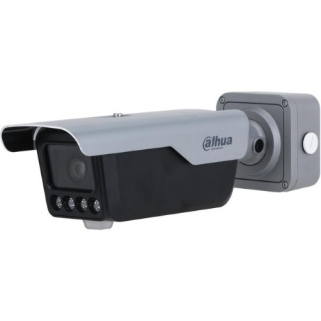 Dahua IP-Kennzeichen-Bullet-Kamera, 4 MP, 2,7 - 12 mm, IR 30 m, IP67, IK10, grau
