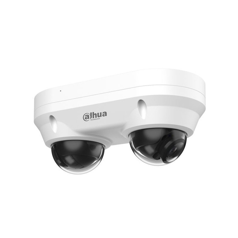 IP-Dual-Head-Dome-Kamera, 2x 4 MP, 2,8 mm, IR 30 m, IP67, IK10, weiß