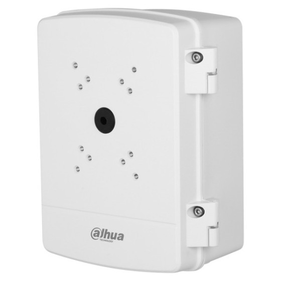 Dahua Wasserdichte Power-Box, ALU, weiß, IP66, Eck, Mast, Wand