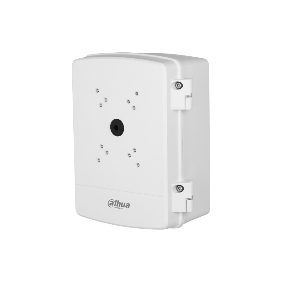 Dahua Wasserdichte Power-Box, ALU, weiß, IP66, Eck, Mast, Wand