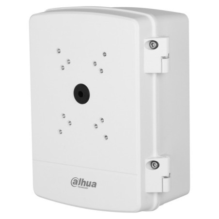 Dahua Wasserdichte Power-Box, ALU, weiß, IP66, Eck, Mast, Wand