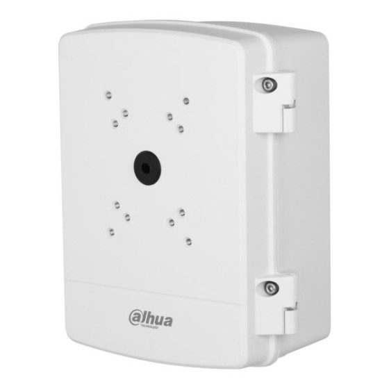 Dahua Wasserdichte Power-Box, ALU, weiß, IP66, Eck, Mast, Wand