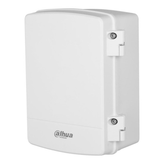 Dahua Wasserdichte Power-Box, ALU, weiß, Eck, Mast, Wand, IP66