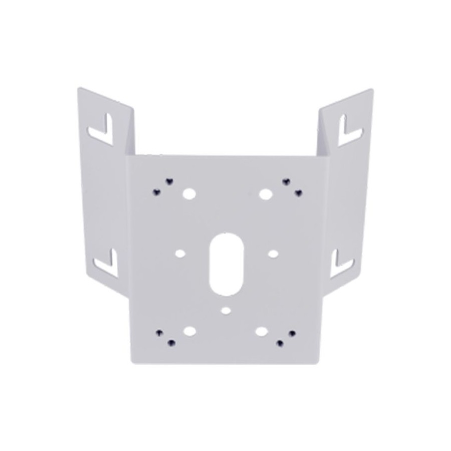 Eckhalterung, Stahl, weiß