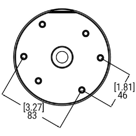 Pelco Montagebox, für Outdoor Dome-Kameras, weiß