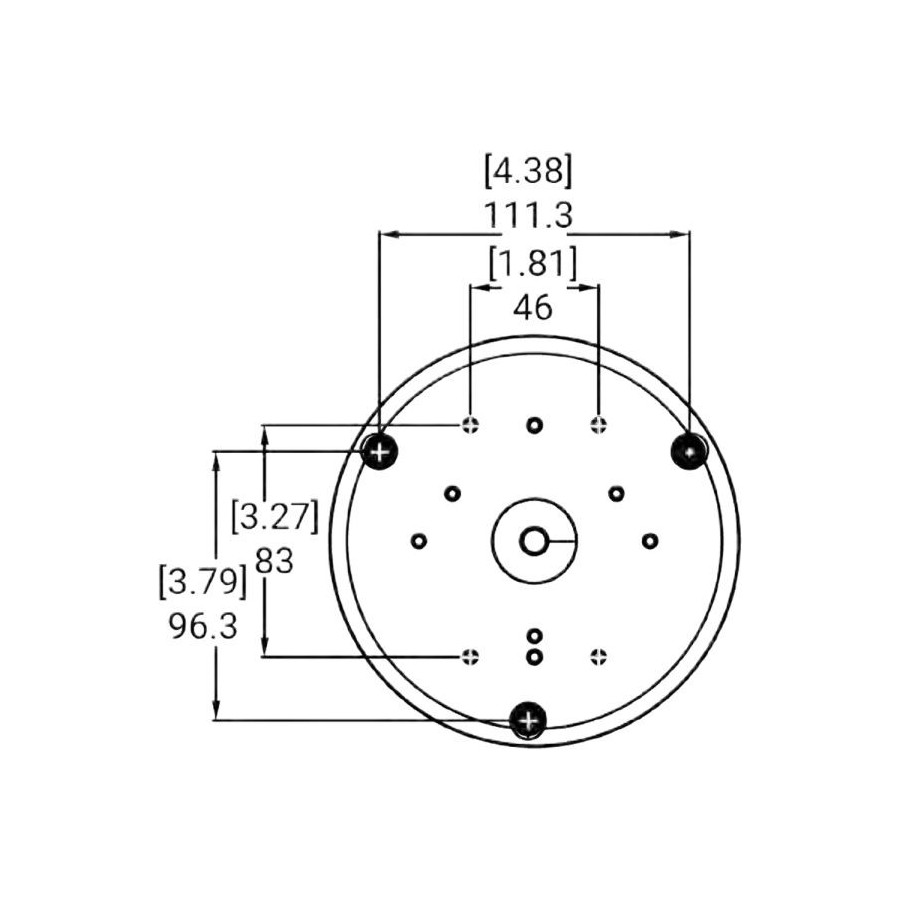 Pelco Montagebox, für Bullet-Kameras, weiß