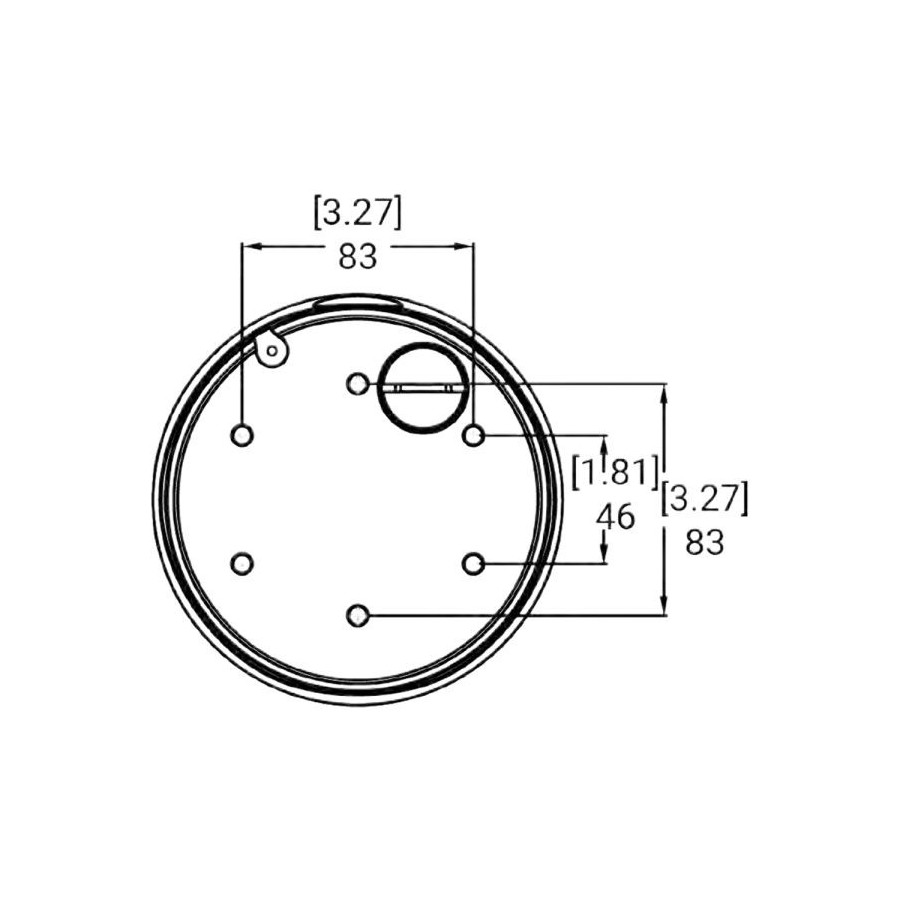 Pelco Montagebox, für Bullet-Kameras, weiß