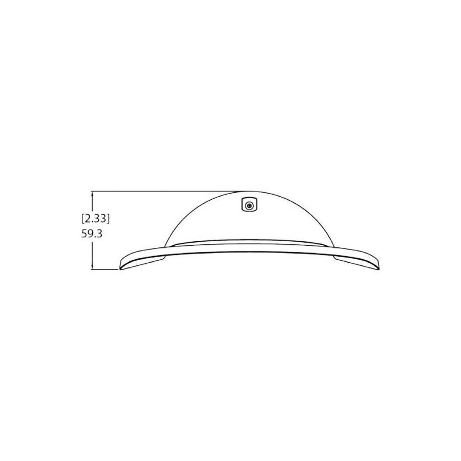Pelco Sonnenschutz, für Outdoor Dome-Kameras, weiß