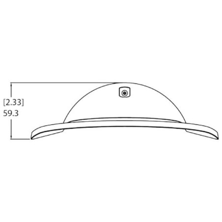 Pelco Sonnenschutz, für Outdoor Dome-Kameras, weiß