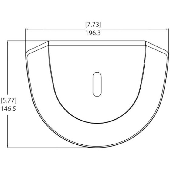 Pelco Sonnenschutz, für Outdoor Dome-Kameras, weiß