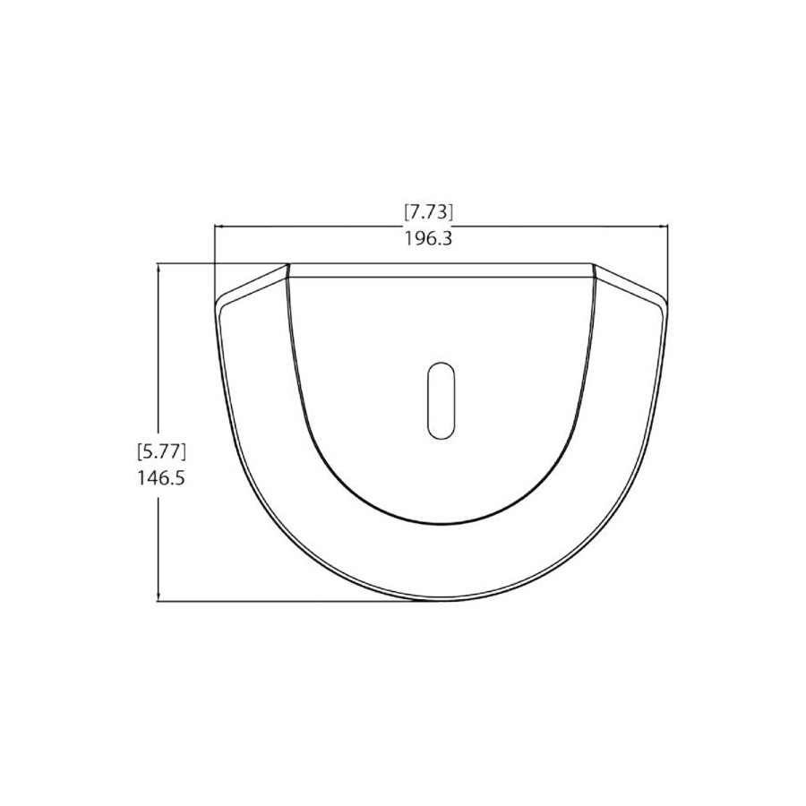 Pelco Sonnenschutz, für Outdoor Dome-Kameras, weiß