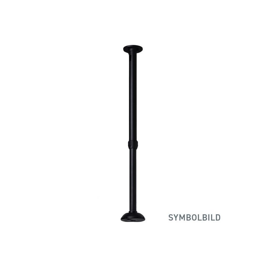 Stangenhalterung Ø 38-45 mm, Länge 1000-2000 mm, schwarz