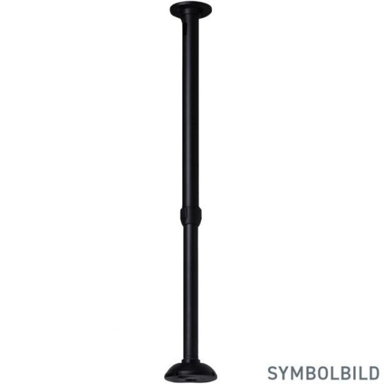 Stangenhalterung Ø 38-45 mm, Länge 600-1200 mm, schwarz