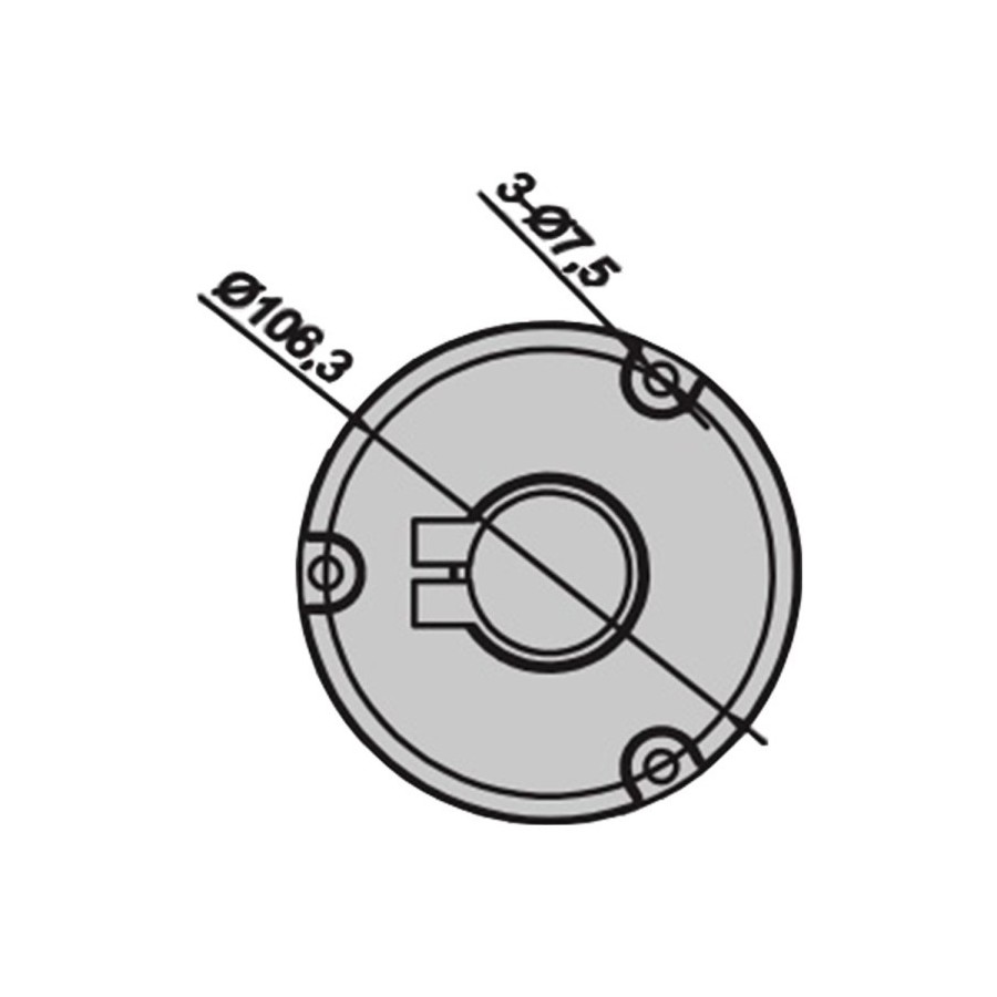 Stangenhalterung gewinkelt, Ø 38 mm, 200x1000 mm, weiß