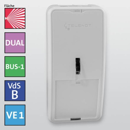 Infrarot-Mikrowellen-Bewegungsmelder histar DUAL 1012-B1 - MIT MONTAGE
