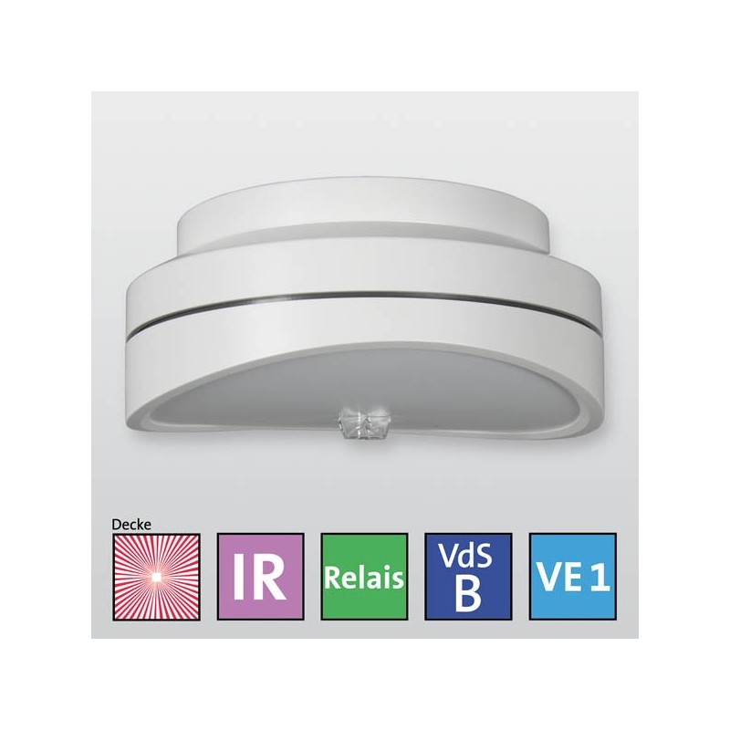 Infrarot-Mikrowellen-Decken-Bewegungsmelder histar DUAL B360 - MIT MONTAGE