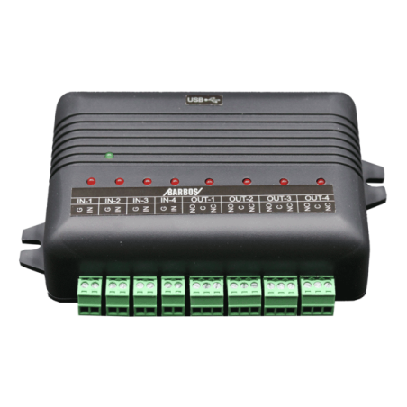 Relaismodul zur Steuerung, 4 Eingänge, 4 Ausgänge