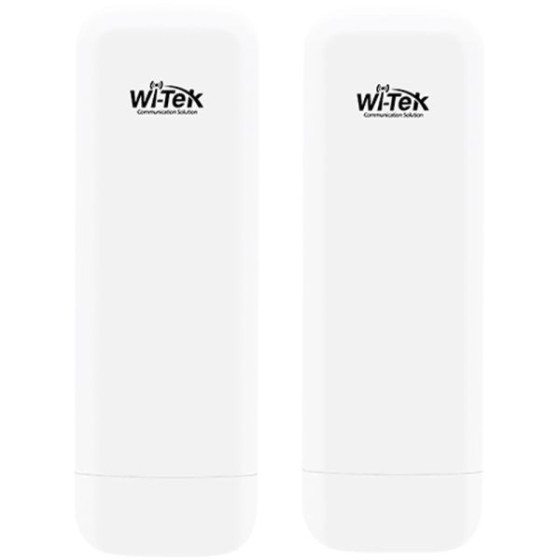 Wi-Tek WLAN Transmitter, 1 Paar, 2 Ports, 5 GHz, 5 km Reichweite, IP65