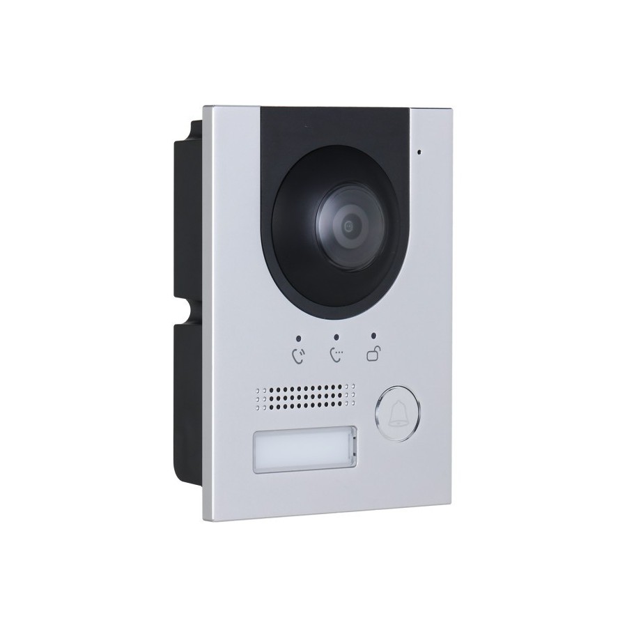 2-Draht-IP-Video-Türsprechstelle, 2 MP, IP65, IK07, silber, ohne Logo