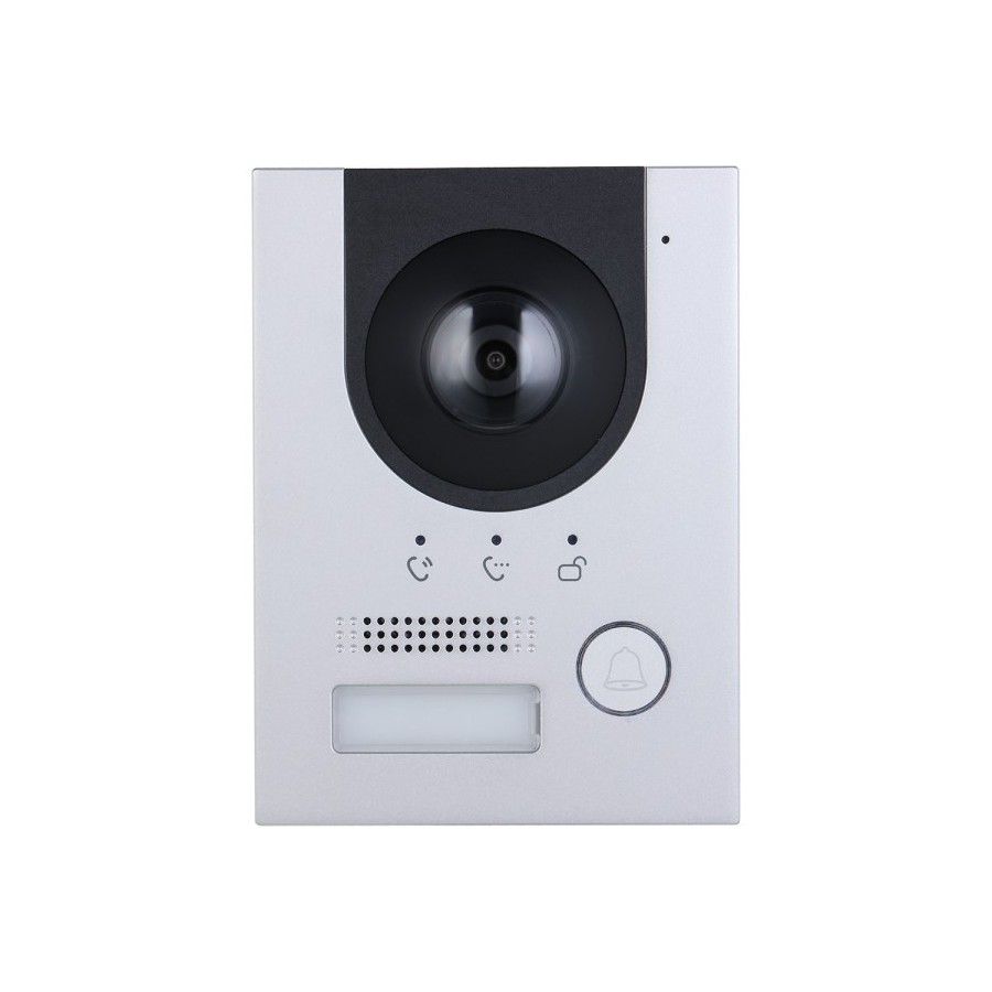 2-Draht-IP-Video-Türsprechstelle, 2 MP, IP65, IK07, silber, ohne Logo
